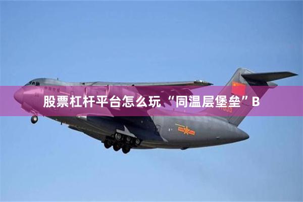股票杠杆平台怎么玩 “同温层堡垒”B