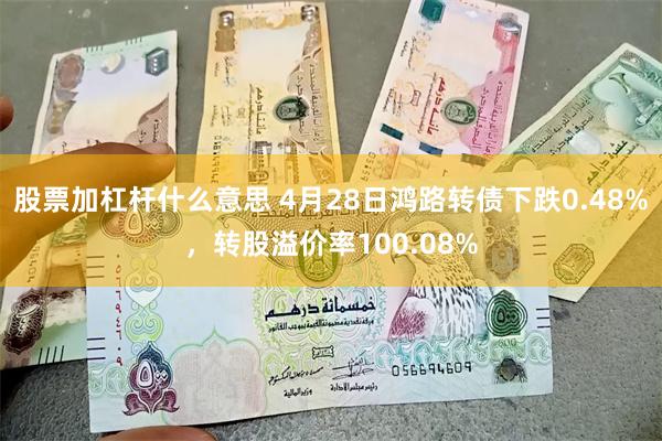 股票加杠杆什么意思 4月28日鸿路转债下跌0.48%，转股溢价率100.08%