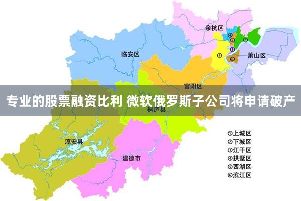 专业的股票融资比利 微软俄罗斯子公司将申请破产