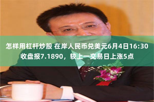 怎样用杠杆炒股 在岸人民币兑美元6月4日16:30收盘报7.1890，较上一交易日上涨5点
