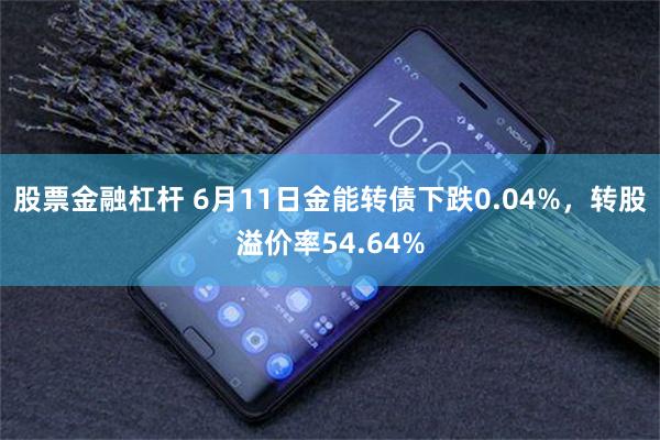 股票金融杠杆 6月11日金能转债下跌0.04%，转股溢价率54.64%