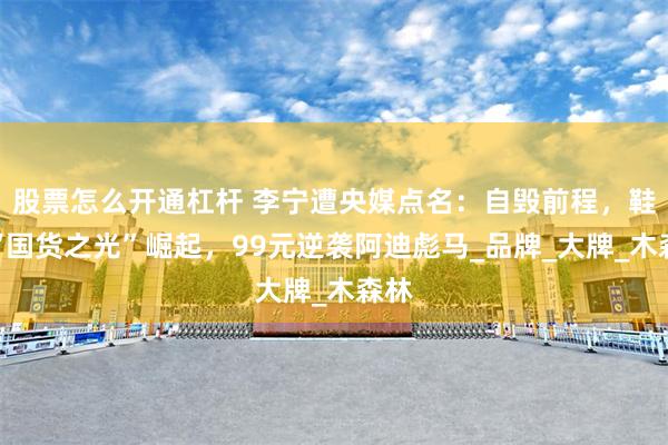 股票怎么开通杠杆 李宁遭央媒点名：自毁前程，鞋业“国货之光”崛起，99元逆袭阿迪彪马_品牌_大牌_木森林
